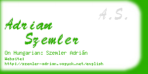 adrian szemler business card