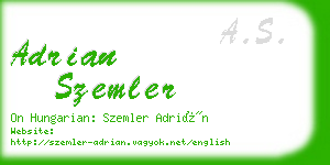 adrian szemler business card